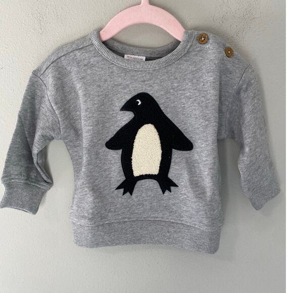 New Hanna Andersson Baby Holiday Penguin Sweater Size 3-6 Months - Picture 1 of 3